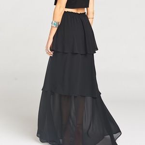 MUMU Karla Convertible Skirt Dress~Black